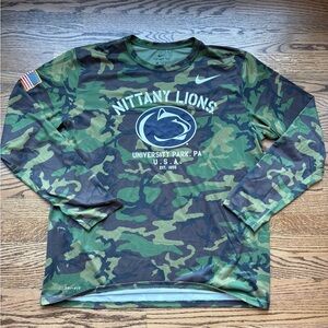 Nike Camo Nittany Lions Long Sleeve